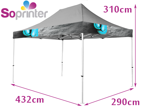 Tente 3 X 4,5 frontons